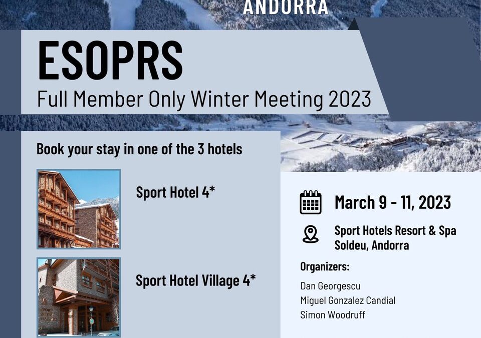 ESOPRS 2023 Winter Meeting – Andorra